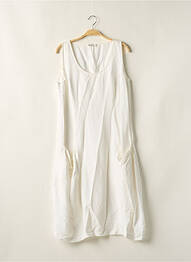 Robe mi-longue coupe fluide sans manche blanc CREA CONCEPT femme