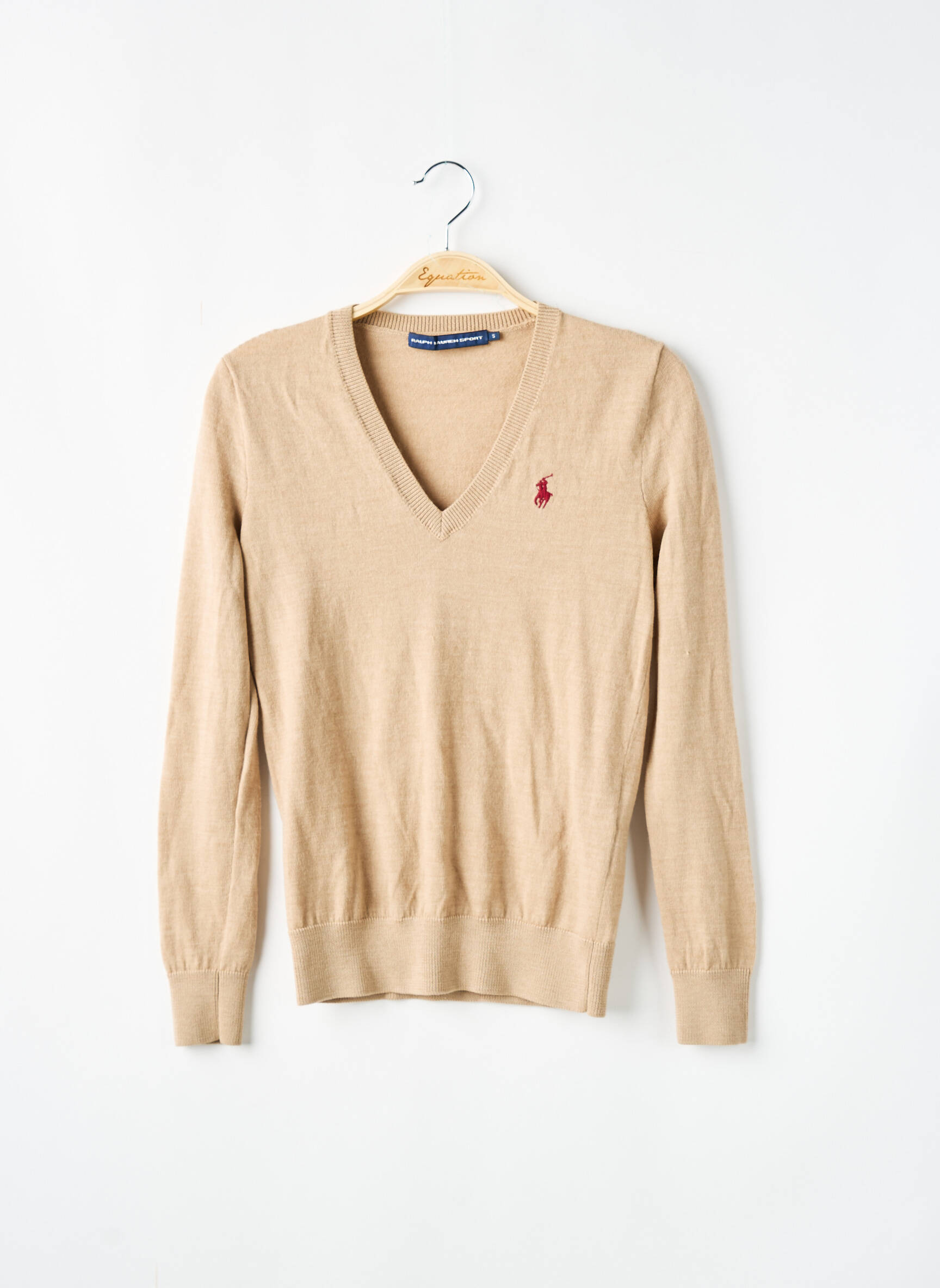 RALPH LAUREN Pull de couleur beige en soldes pas cher 2348777 beige0 Modz