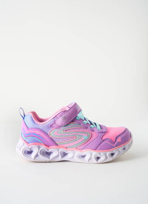 Baskets violet SKECHERS pour fille