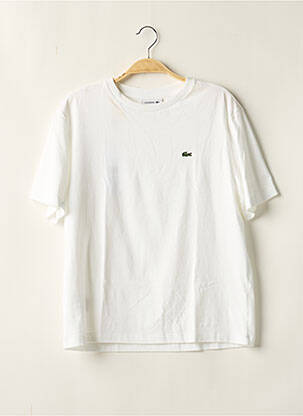 T-shirt blanc LACOSTE pour femme