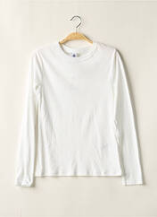 T-shirt blanc PETIT BATEAU pour femme seconde vue