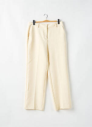 Pantalon droit stretch taille normale beige SELECTED femme