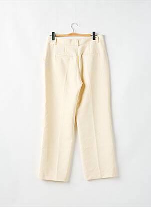 Pantalon droit stretch taille normale beige SELECTED femme