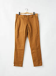 Pantalon chino fermeture zippée sous rabat avec crochet taille normale marron DICKIES homme