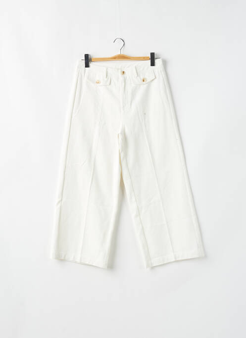 Pantalon 7/8 blanc GRACE & MILA pour femme