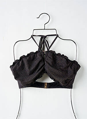 Haut de maillot de bain stretch haut soutien-gorge emboitant noir SEAFOLLY femme