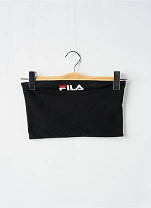 Top tissage jersey sans manche noir FILA femme