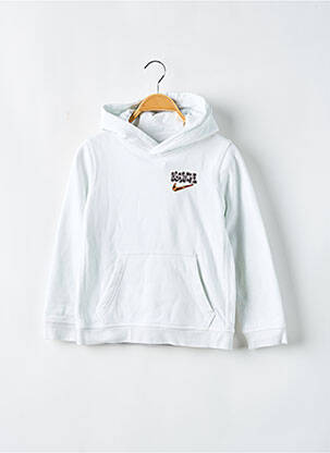 Sweat-shirt à capuche blanc NIKE pour garçon