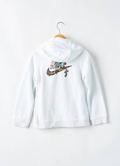 Sweat-shirt à capuche blanc NIKE pour garçon