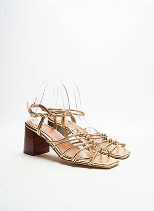 Sandales/nu pieds type de semelle amortissante talon de 4 à 6cm or SARENZA femme