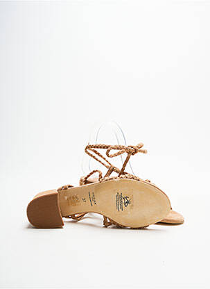 Sandales/nu pieds type de semelle amortissante talon de 4 à 6cm marron JONAK femme