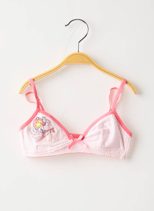 Soutien-gorge rose SMILEY pour fille