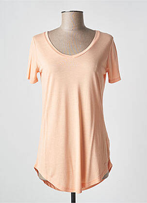 T-shirt stretch manches courtes rose LTB femme
