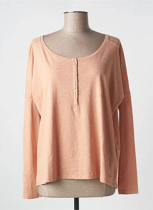 Blouse col rond manches longues rose DES PETITS HAUTS femme