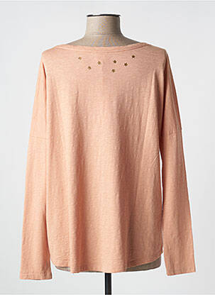 Blouse col rond manches longues rose DES PETITS HAUTS femme