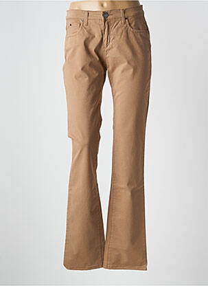 Jeans coupe droite stretch taille normale marron TRUSSARDI JEANS femme