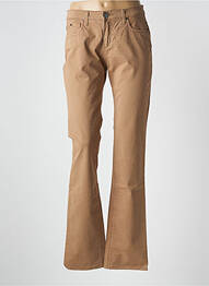 Jeans coupe droite stretch taille normale marron TRUSSARDI JEANS femme