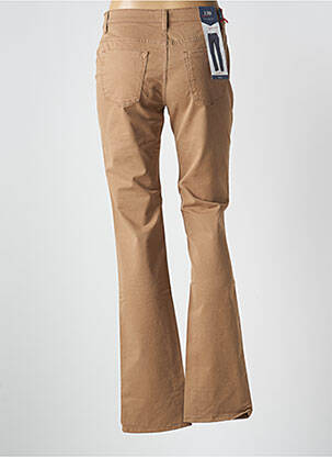 Jeans coupe droite stretch taille normale marron TRUSSARDI JEANS femme