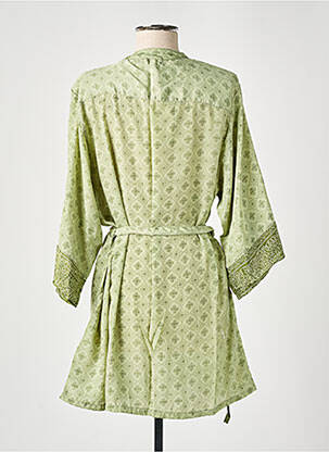 Veste kimono vert LARA-ETHNICS femme