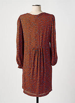Robe maternité col rond marron BALLOON femme