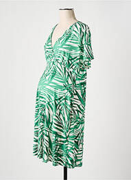 Robe maternité col v vert BALLOON femme