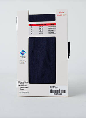 Collants maintien autofixant bleu MAMSY femme