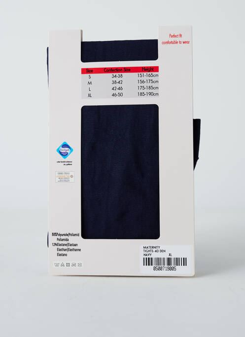 Collants bleu MAMSY pour femme