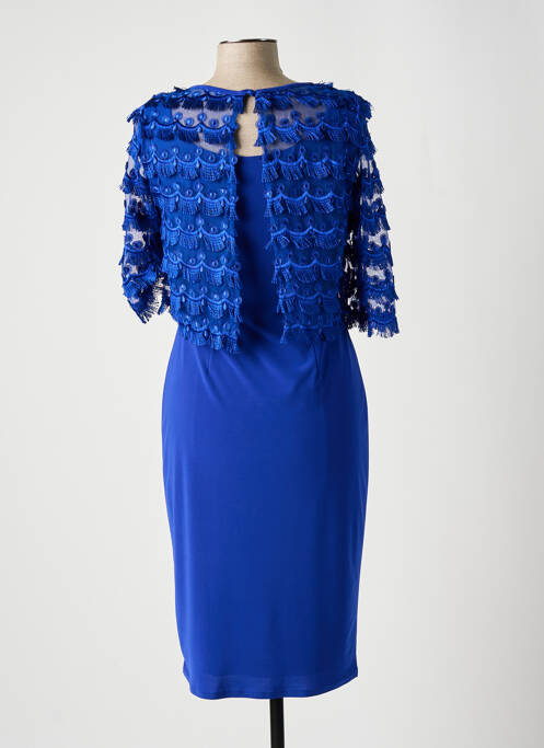 Robe mi-longue manches 3/4 manches 3/4 bleu MICHAELA LOUISA femme