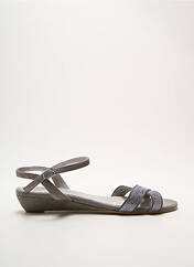 Sandales/Nu pieds gris REQINS pour femme seconde vue