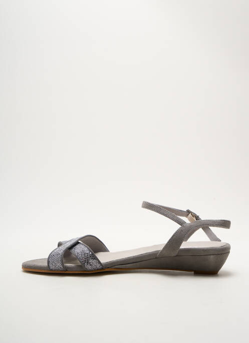 Sandales/Nu pieds gris REQINS pour femme