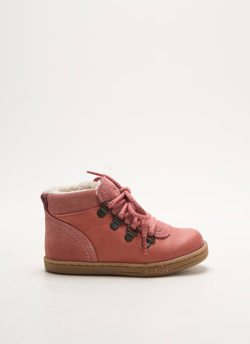 Bottines/Boots rose KICKERS pour fille