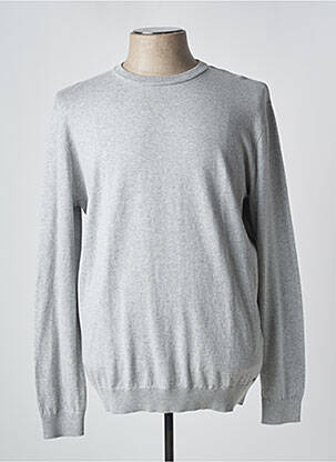 Pull stretch manches longues gris TOM TAILOR homme
