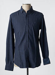 Chemise manches longues bleu CARNET DE VOL pour homme seconde vue