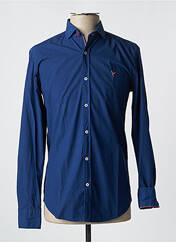 Chemise manches longues bleu CARNET DE VOL pour homme seconde vue