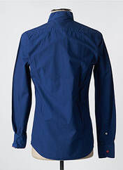 Chemise manches longues bleu CARNET DE VOL pour homme seconde vue