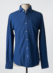 Chemise manches longues bleu CARNET DE VOL pour homme seconde vue