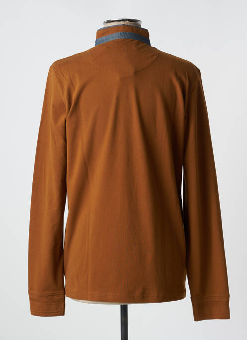 Polo marron TOM TAILOR pour homme