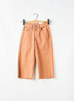 Pantalon flare poches marron PLEASE fille
