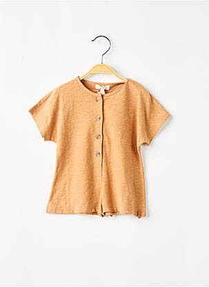T-shirt tissage jersey manches courtes marron NIXNUT garçon