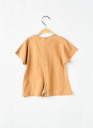 T-shirt tissage jersey manches courtes marron NIXNUT garçon