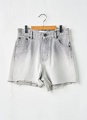 Short tissage denim gris FINGER femme