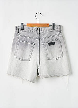 Short tissage denim gris FINGER femme