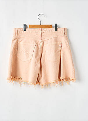 Short tissage denim rose PLEASE fille