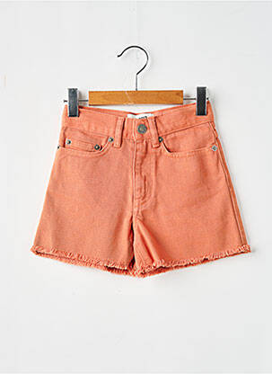 Short coupe droite orange HUNDRED PIECES enfant