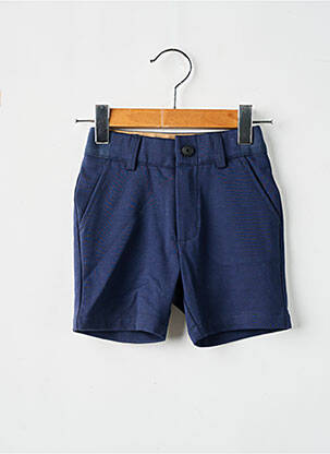 Bermuda fermeture zippée sous rabat boutonné bleu HUGO BOSS garçon
