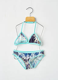 Maillot de bain 2 pièces imprimé fantaisie bleu DKNY fille