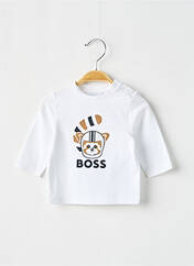 T-shirt blanc HUGO BOSS pour garçon seconde vue