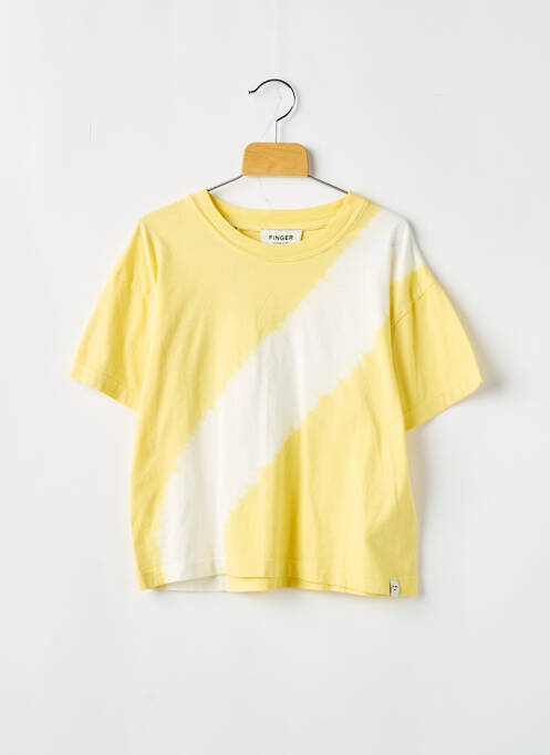 T-shirt jaune FINGER pour garçon