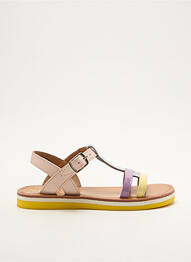 Sandales/nu pieds tissage tissage pailleté bout ouvert violet POM D'API fille