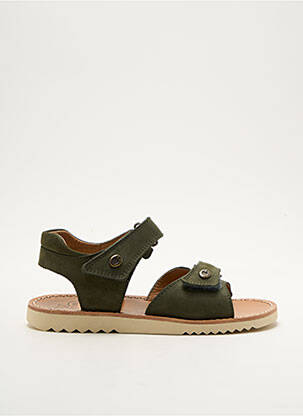 Sandales/nu pieds nubuck bout ouvert vert POM D'API enfant